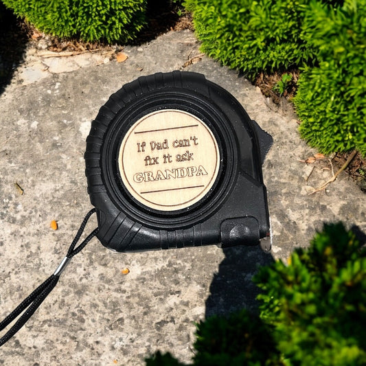 Personalized Tape Measure Gift – Custom Engraved for Dad or Grandpa