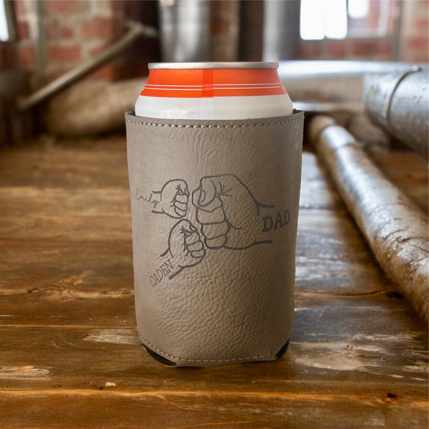 Customizable Leatherette Koozies - Standard & Slim Can Sizes - Oh Elly Designs