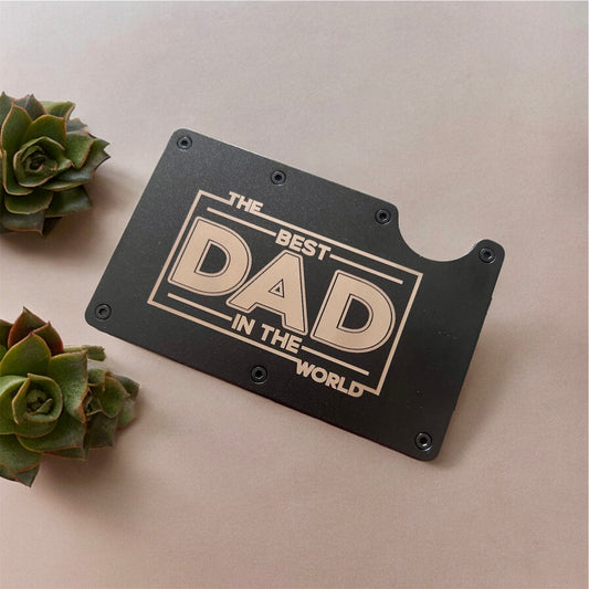 Customizable Slim Metal Wallet.