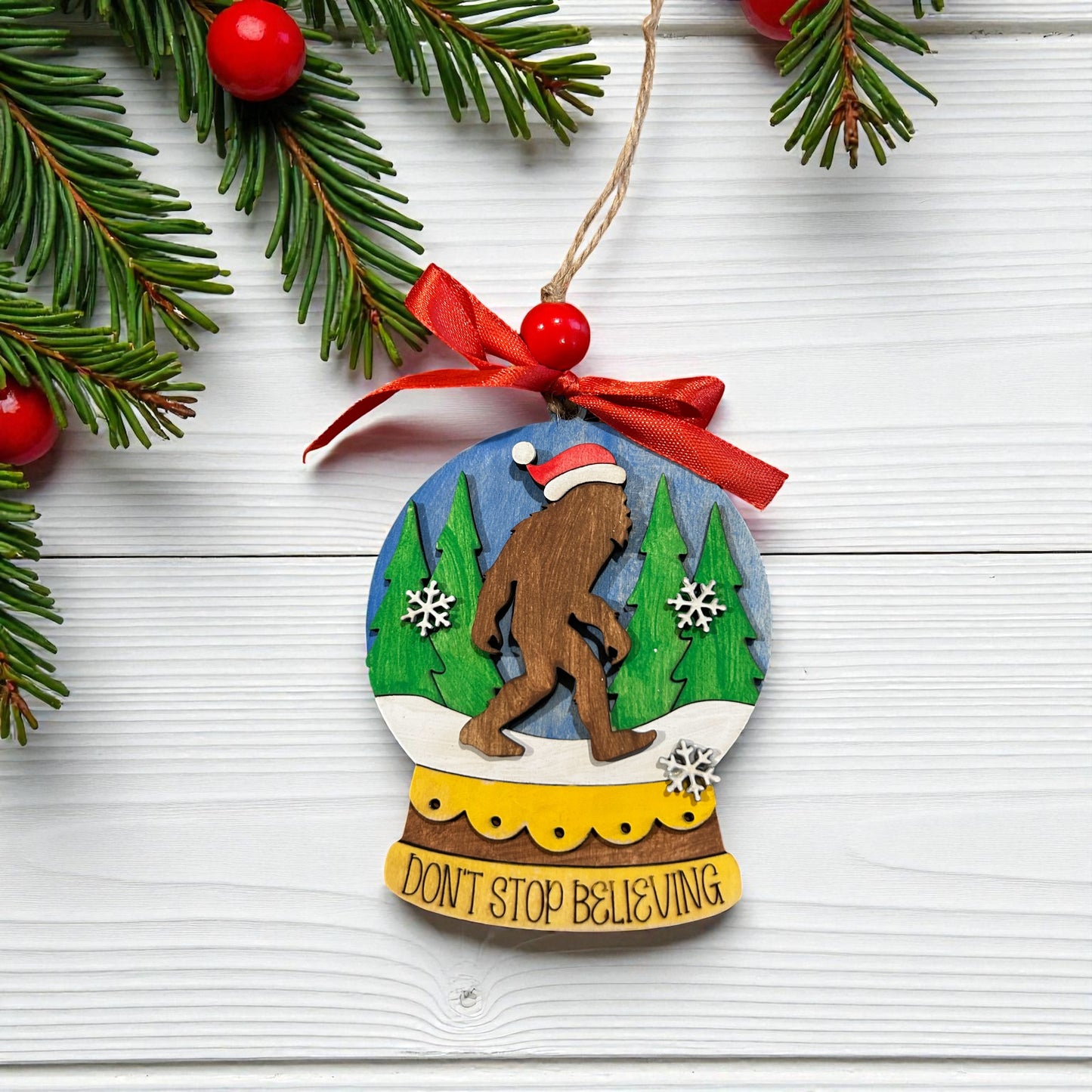 DIY Christmas Ornament Kits – Paint Your Own Ornaments | Single or 4-Pack Bundle | Kids Holiday Craft Kits | Wood Ornament Painting Set