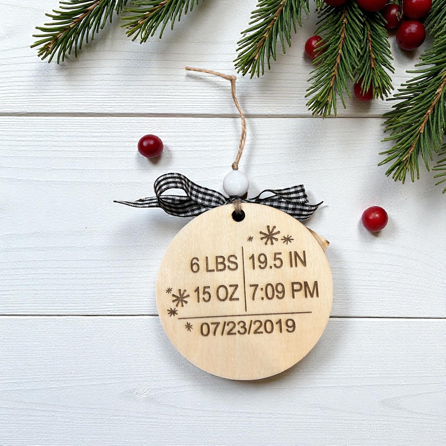 Personalized Baby’s First Christmas Ornament – Custom Keepsake