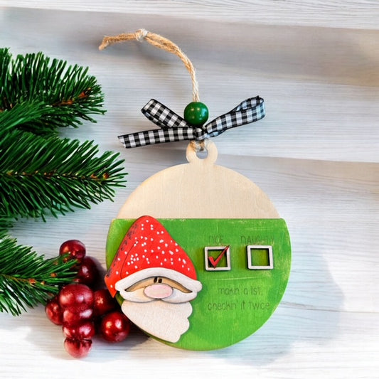 Festive & Fun Ornaments – Gift Card Holders, Disco & Satire Designs | Painted or DIY Kit.