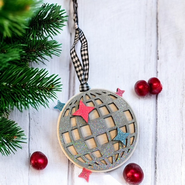 Festive & Fun Ornaments – Gift Card Holders, Disco & Satire Designs | Painted or DIY Kit.