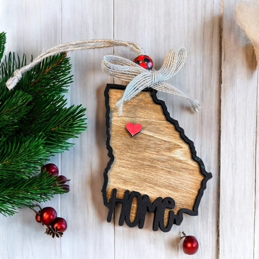 State Pride & Zip Code Ornaments – Celebrate Your Roots | Painted or DIY Kit.