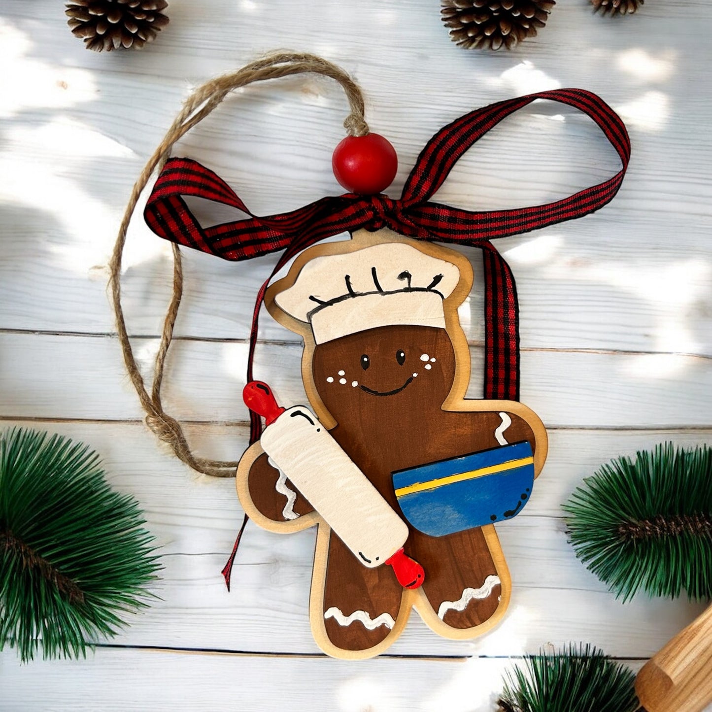 Holiday Classic Ornaments – Painted or DIY Kit | Gingerbread Men, Snowman & Santa Designs