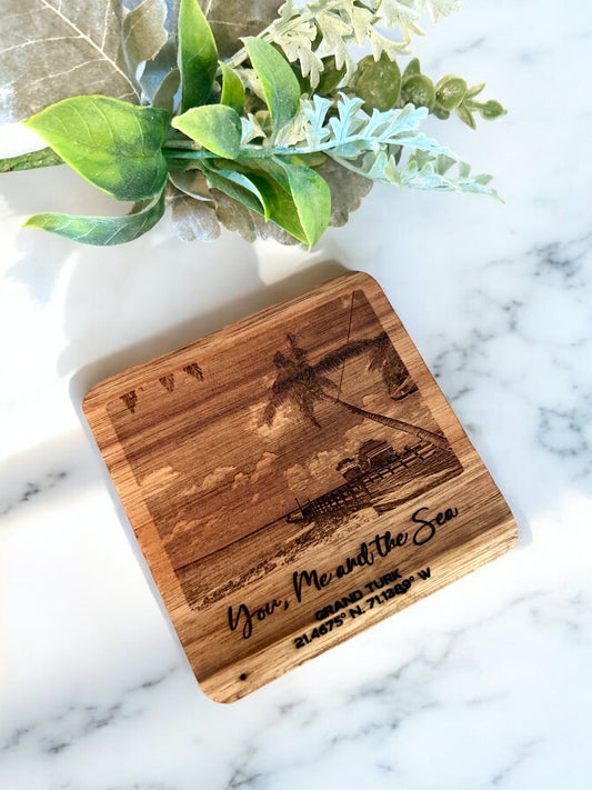 Photo wood coasters