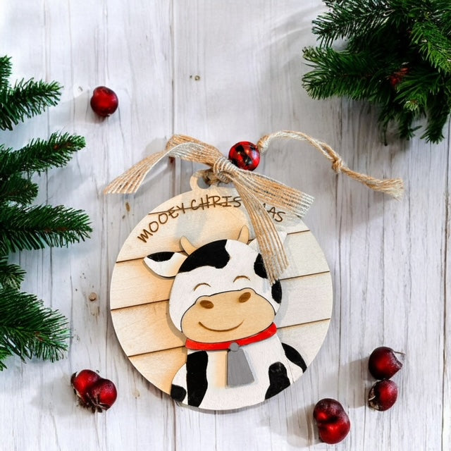 Countryside Charm Ornaments – Painted or DIY Kit | Farm, Wood Tag, and Vintage Truck Designs