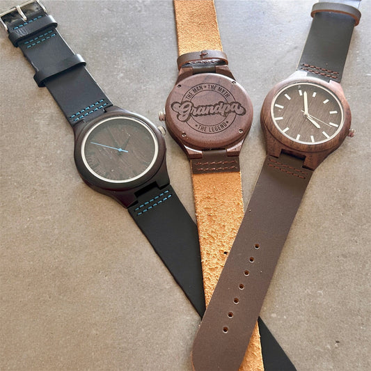 Customizable Walnut Wood Watch