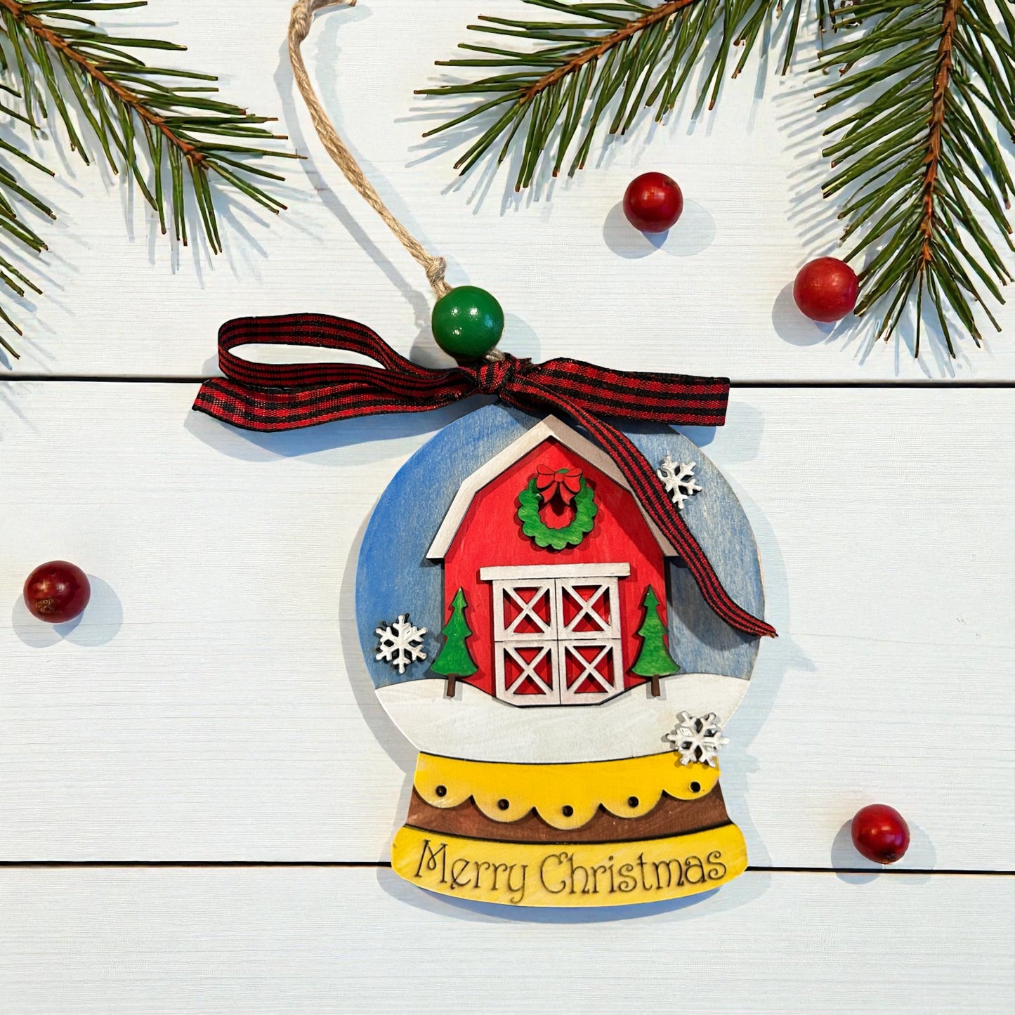 DIY Christmas Ornament Kits – Paint Your Own Ornaments | Single or 4-Pack Bundle | Kids Holiday Craft Kits | Wood Ornament Painting Set