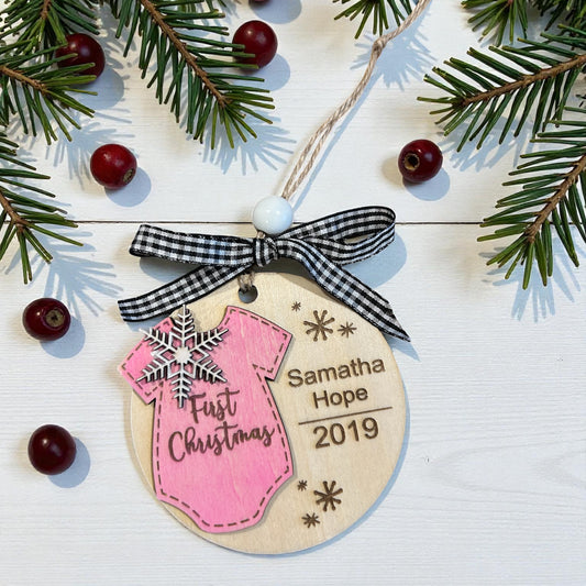 Personalized Baby’s First Christmas Ornament – Custom Keepsake
