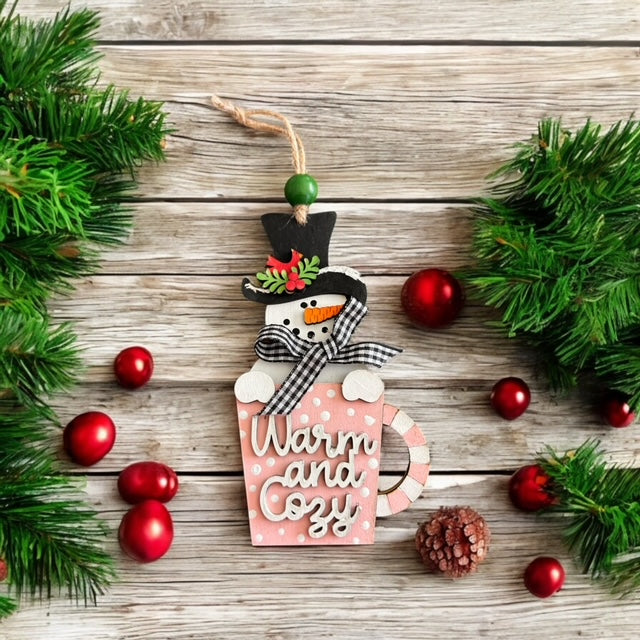 Holiday Classic Ornaments – Painted or DIY Kit | Gingerbread Men, Snowman & Santa Designs