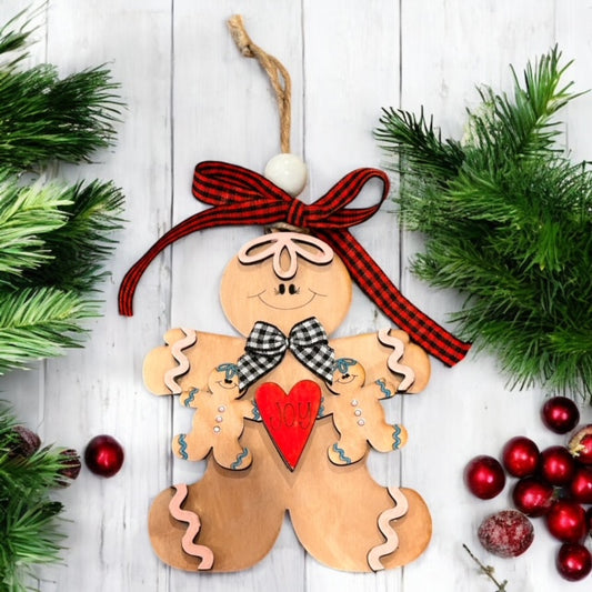 Holiday Classic Ornaments – Painted or DIY Kit | Gingerbread Men, Snowman & Santa Designs