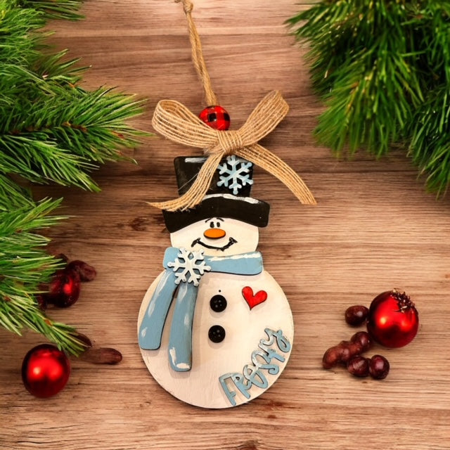 Holiday Classic Ornaments – Painted or DIY Kit | Gingerbread Men, Snowman & Santa Designs